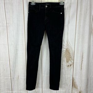 Abercrombie & Fitch Jeans Mid Rise Dark Wash Super Skinny Pants Black Size 25